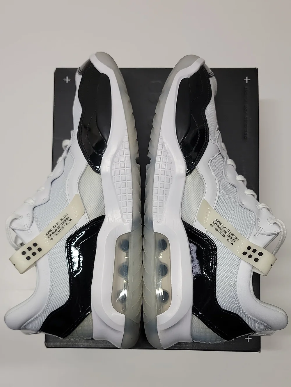 Jordan MA2 Concord White/Black-Court Purple Low-Top Sneakers Men's 15 Excellent